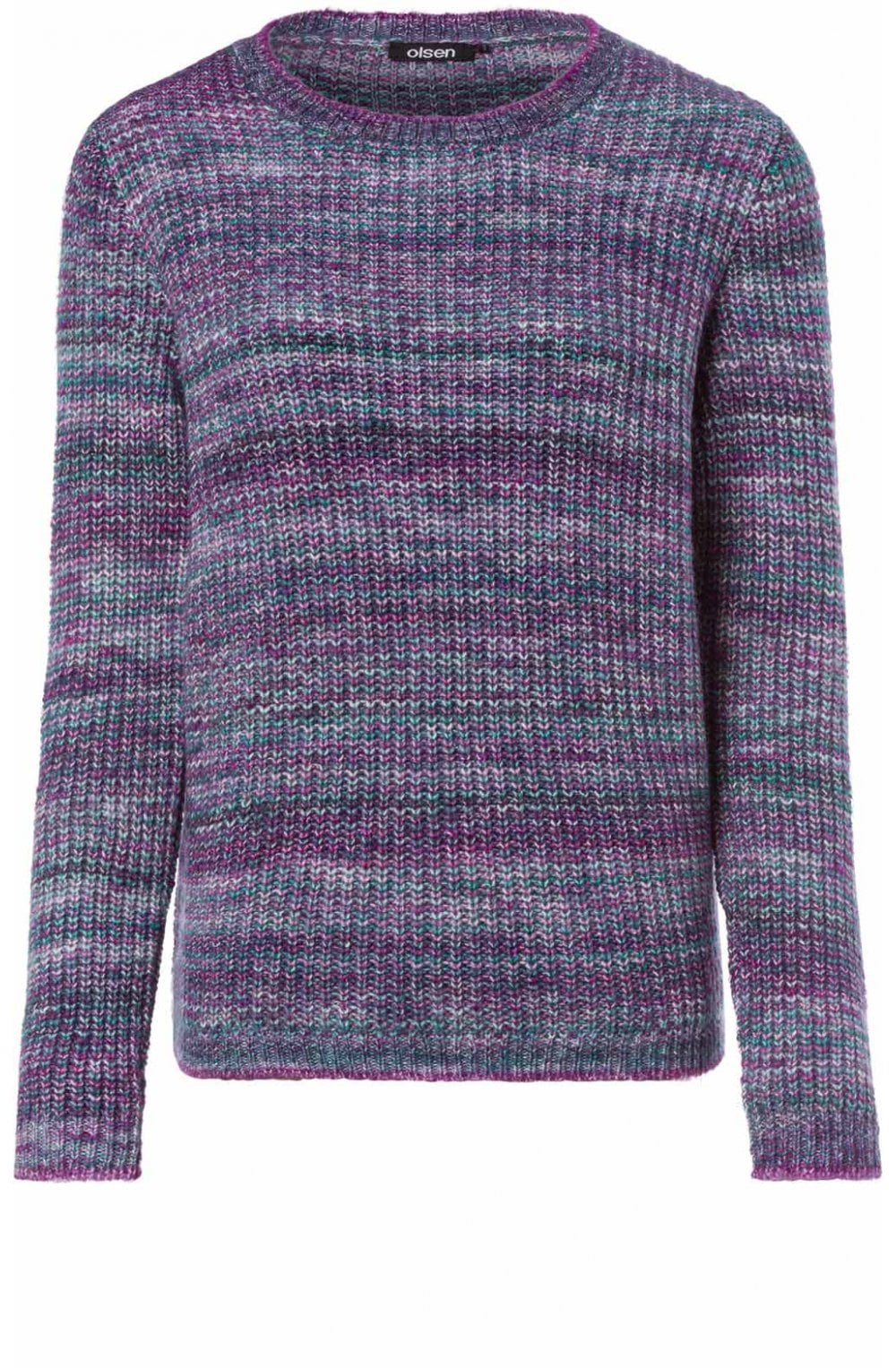 Violet Mixed Knit Jumper