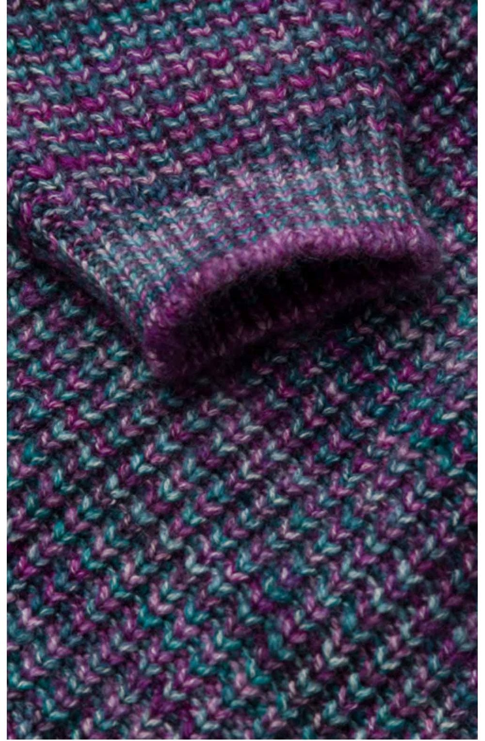Violet Mixed Knit Jumper