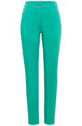 Vivid Green Mona Slim Leg Trousers