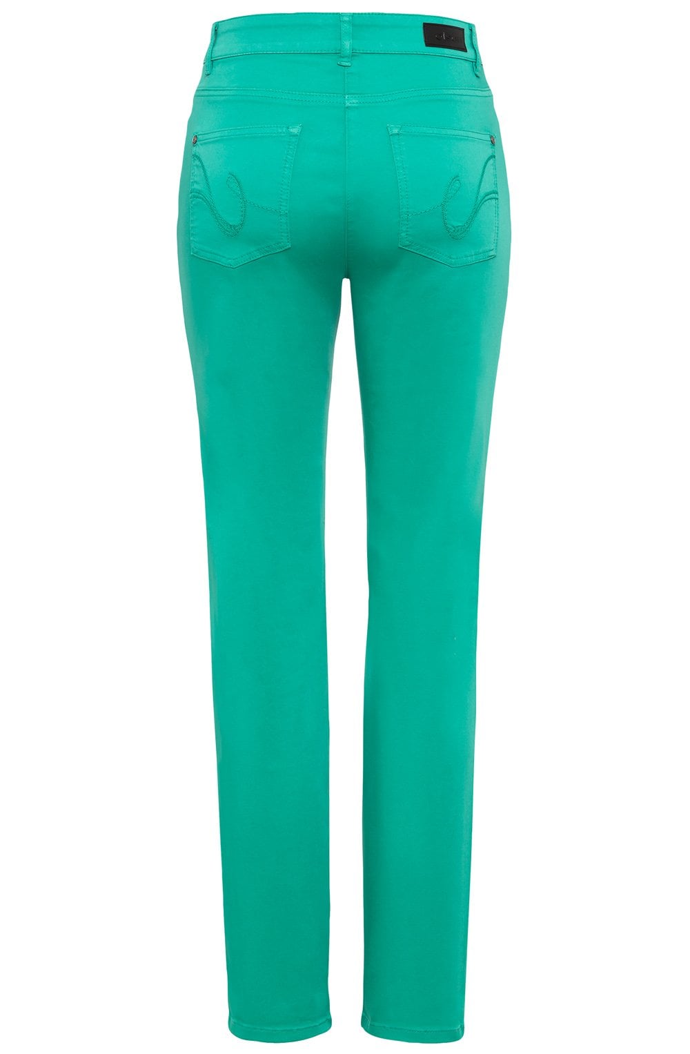 Vivid Green Mona Slim Leg Trousers
