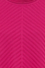 Vivid Pink Diagonal Knit Jumper