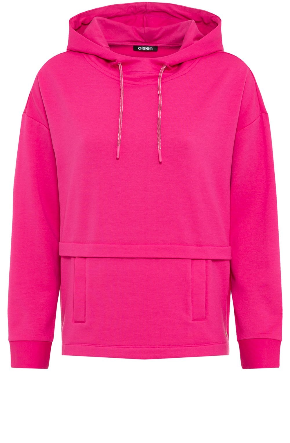 Vivid Pink Hooded Cora Sweater