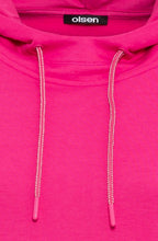 Vivid Pink Hooded Cora Sweater