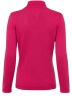 Vivid Pink Horizontal Ribbed Cardigan