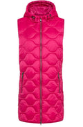 Vivid Pink Long Line Padded Gilet