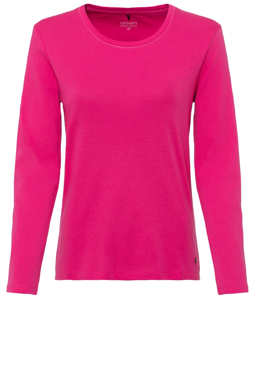 Vivid Pink Long Sleeve Edda Top