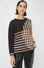 Warm Biscuit Abstract Stripe Cora Jumper