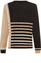 Warm Biscuit Abstract Stripe Cora Jumper
