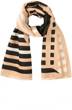 Warm Biscuit Abstract Stripe Scarf