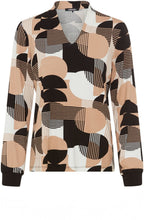 Warm Biscuit Circle Print Hannah Top