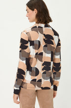 Warm Biscuit Circle Print Hannah Top