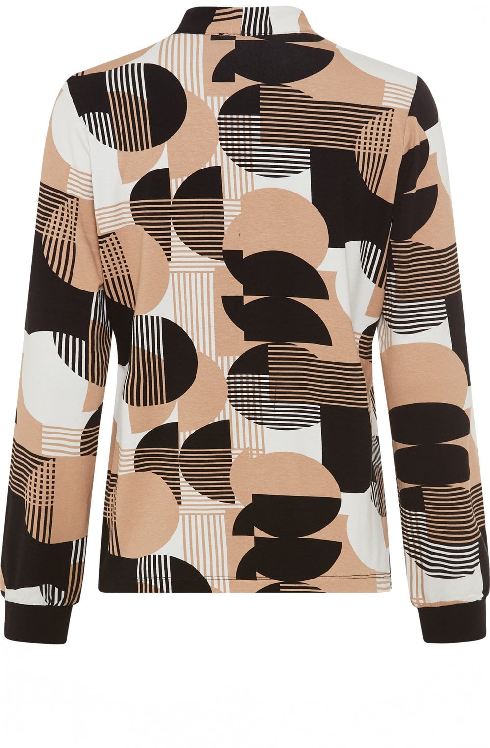 Warm Biscuit Circle Print Hannah Top