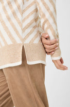 Warm Biscuit Contrast Stripe Cora Jumper