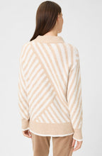 Warm Biscuit Contrast Stripe Cora Jumper
