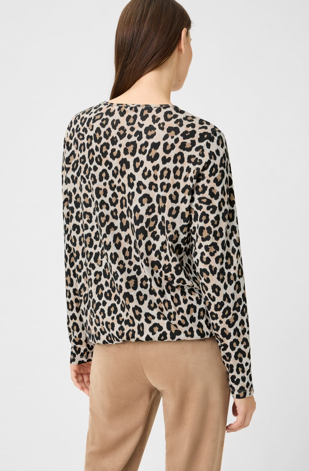 Warm Biscuit Leopard Print Clara Top
