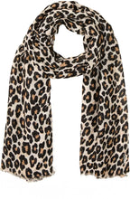 Warm Biscuit Leopard Print Scarf