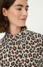 Warm Biscuit Leopard Print Shirt