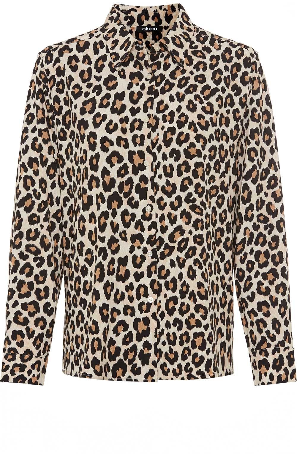Warm Biscuit Leopard Print Shirt