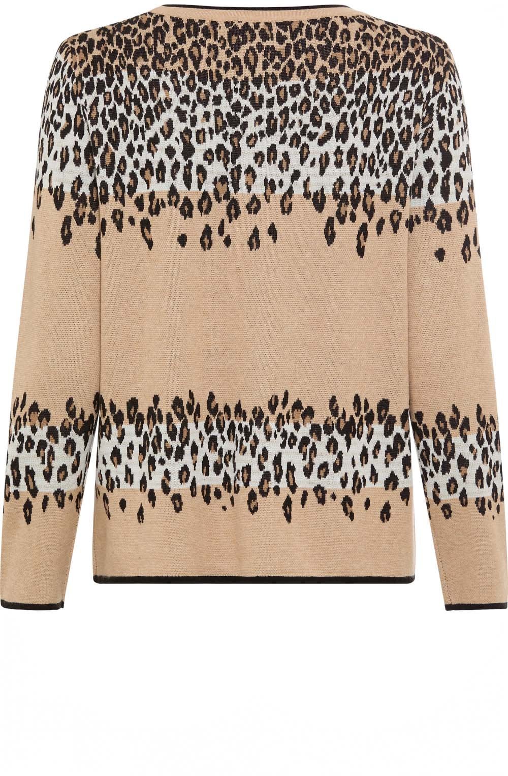 Warm Biscuit Leopard Stripes Henny Jumper