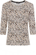 Warm Biscuit Patterned Edda Top