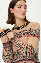 Warm Biscuit Patterned Knit Henny Jumper