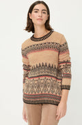 Warm Biscuit Patterned Knit Henny Jumper