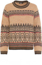 Warm Biscuit Patterned Knit Henny Jumper