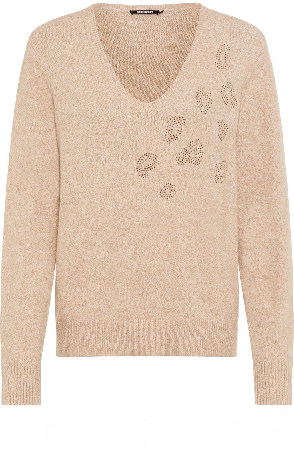 Warm Biscuit Studded Animal Spot Henny Jumper
