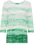 Wasabi Abstract Stripes Top