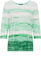 Wasabi Abstract Stripes Top