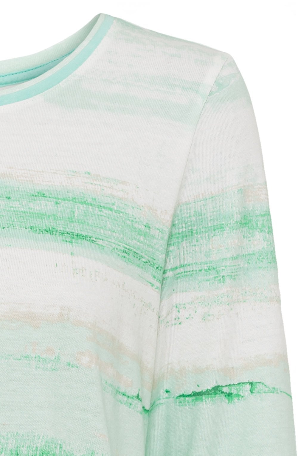 Wasabi Abstract Stripes Top