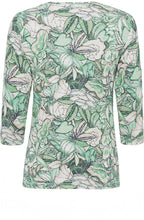 Wasabi Floral Design Sleeve Top