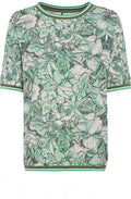 Wasabi Floral Print Casual T Shirt
