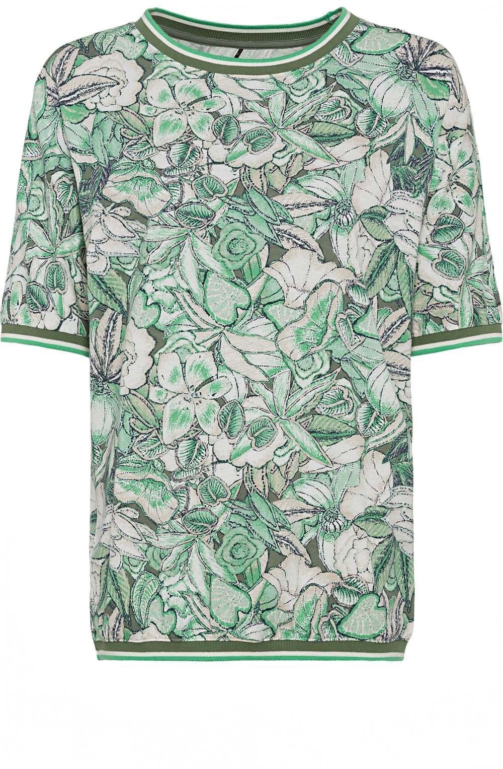Wasabi Floral Print Casual T Shirt