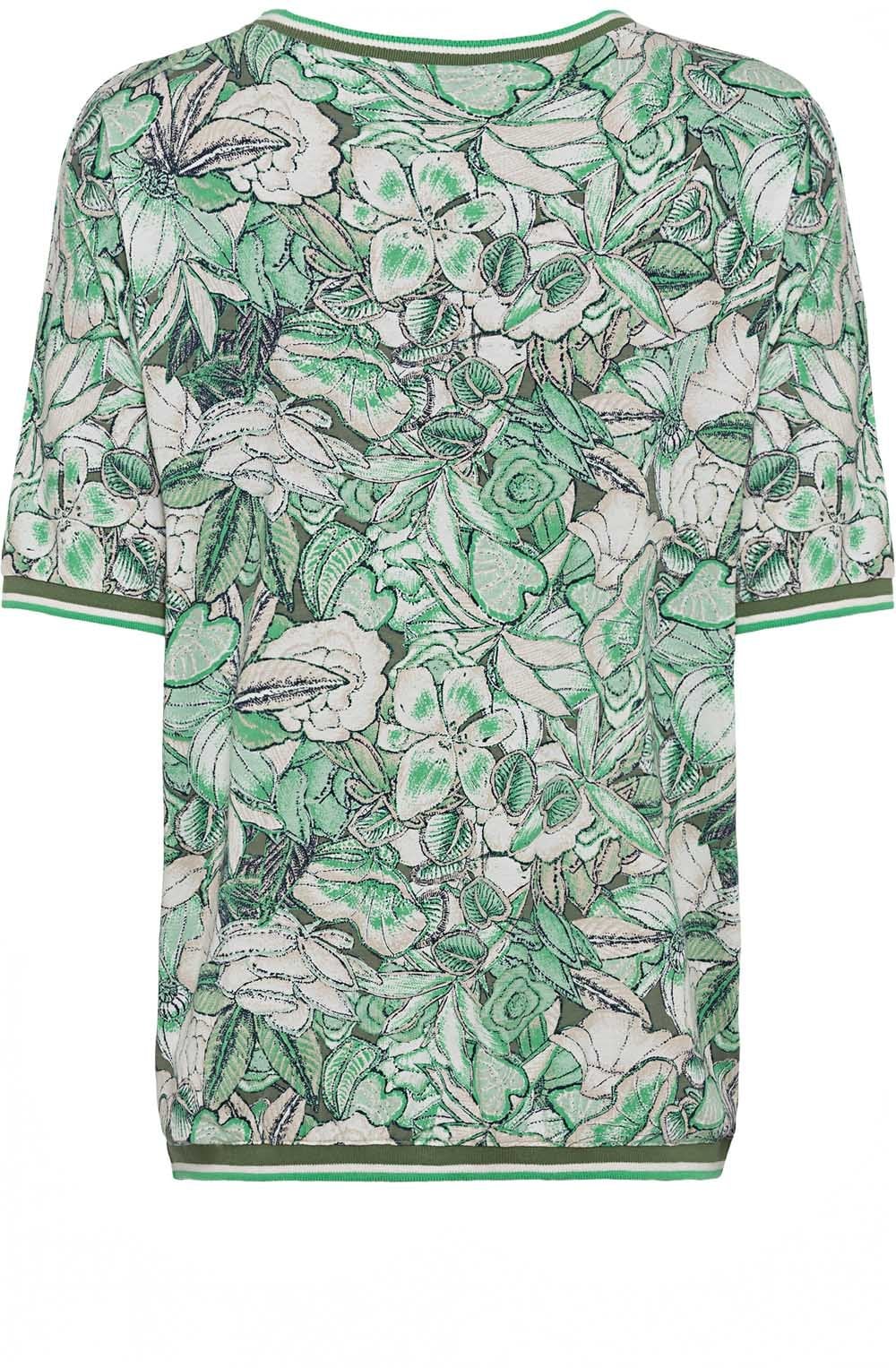 Wasabi Floral Print Casual T Shirt