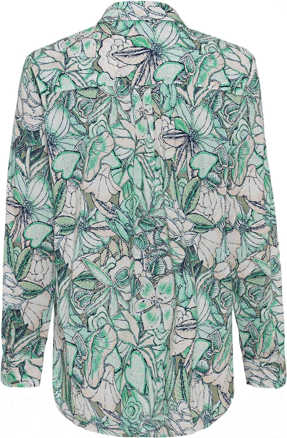Wasabi Green Floral Shirt