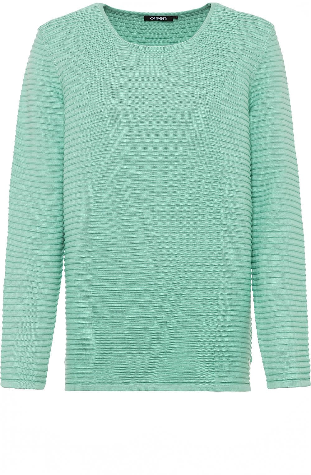 Wasabi Green Ribbed Knit Jumper