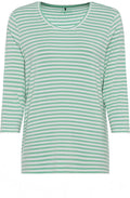 Wasabi Green Striped Jersey Top
