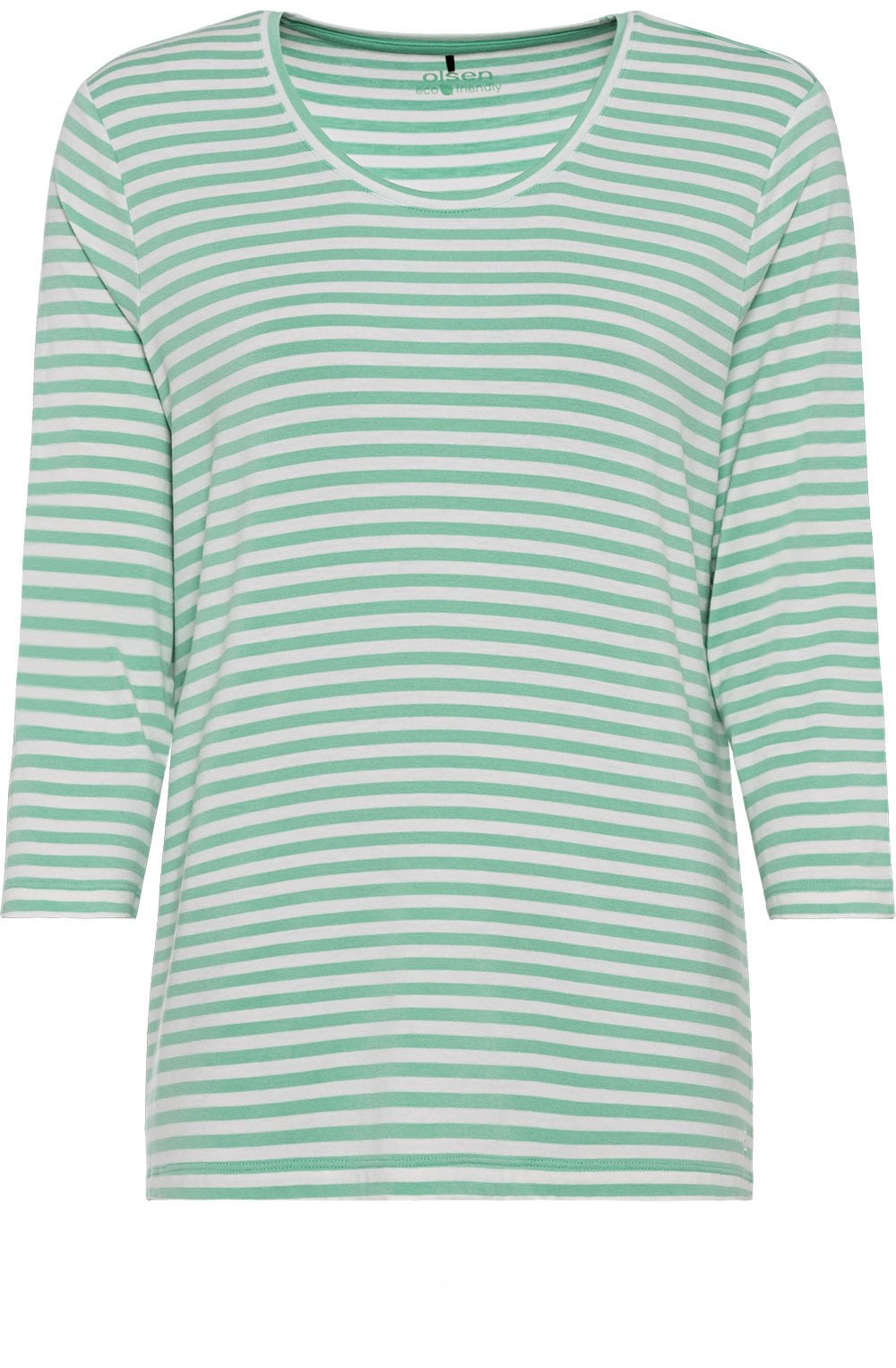 Wasabi Green Striped Jersey Top