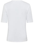 White and Blue Abstract Glow Edda T Shirt
