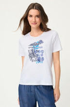 White Beach Vibes Print Hannah T-Shirt