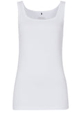 White Broad Strap Vest