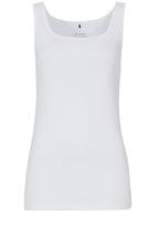 White Broad Strap Vest