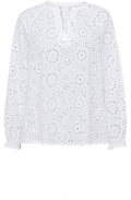 White Broderie Anglaise Blouse