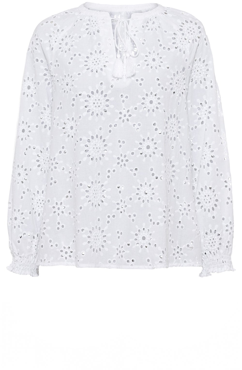 White Broderie Anglaise Blouse