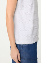 White Broderie Anglaise Cosima T-Shirt