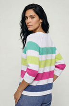 White Colour Block Henny Jumper