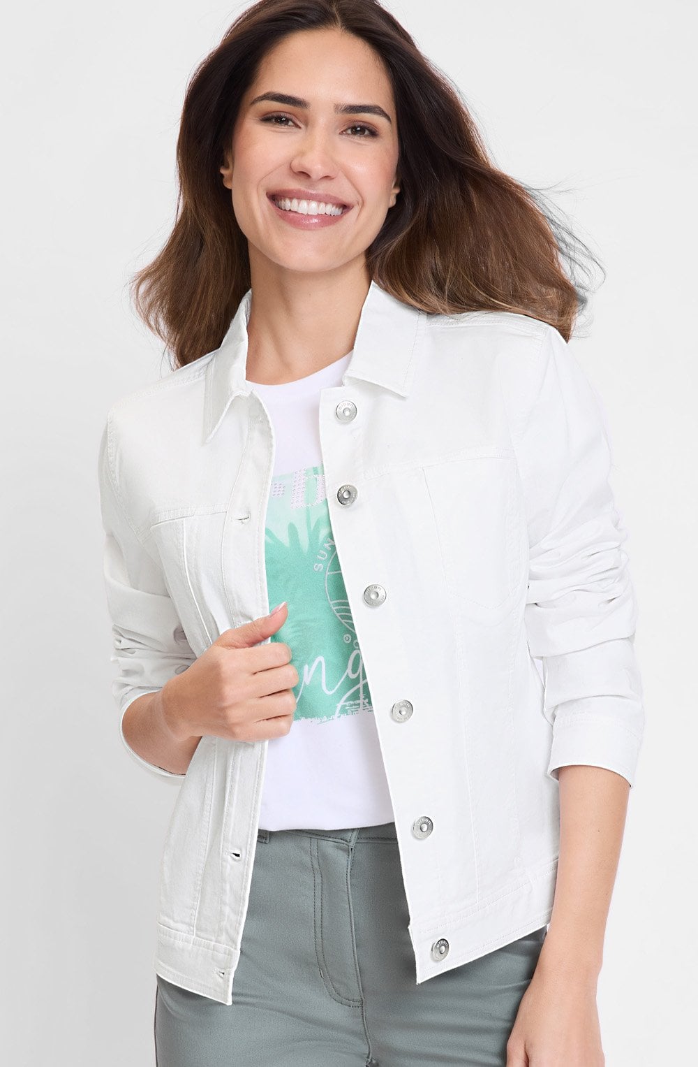 White Denim Jacket