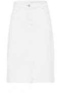White Denim Skirt