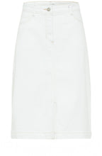 White Denim Skirt